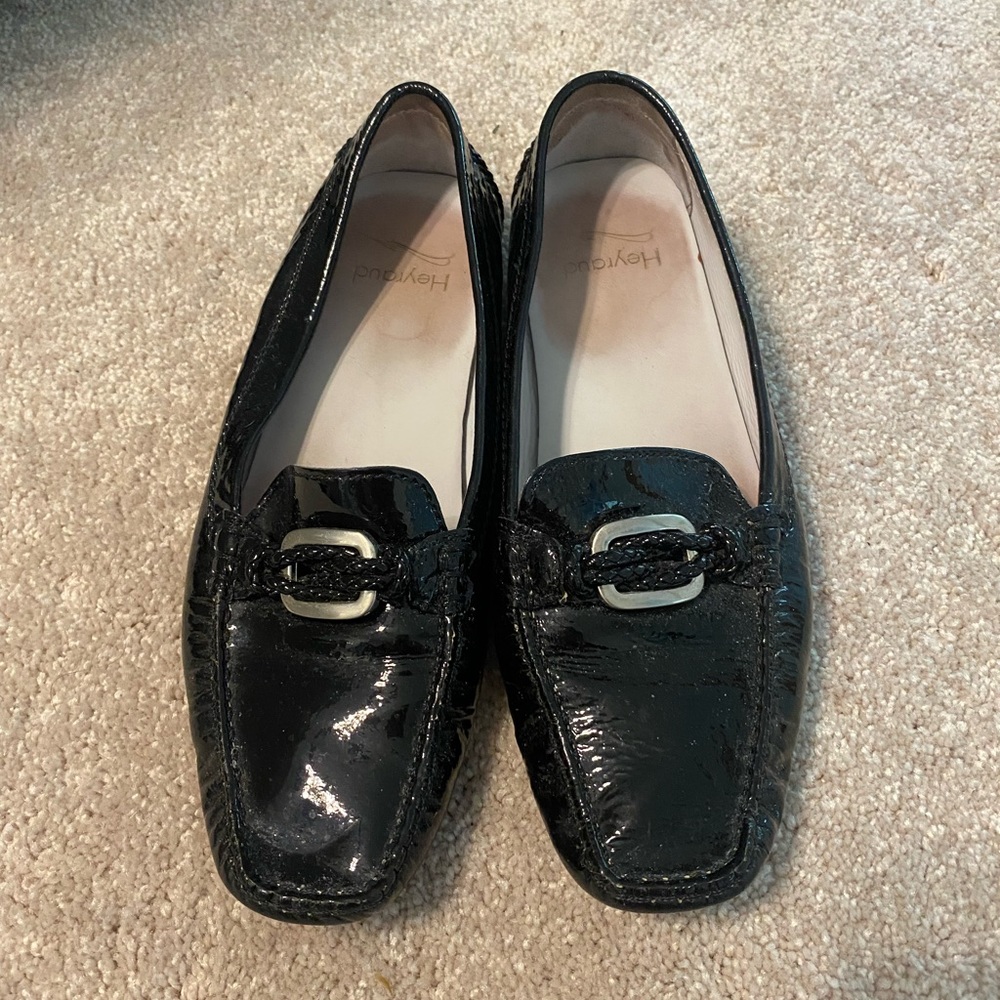 Heyraud Paris Patent Leather Loafers, Size 9.5